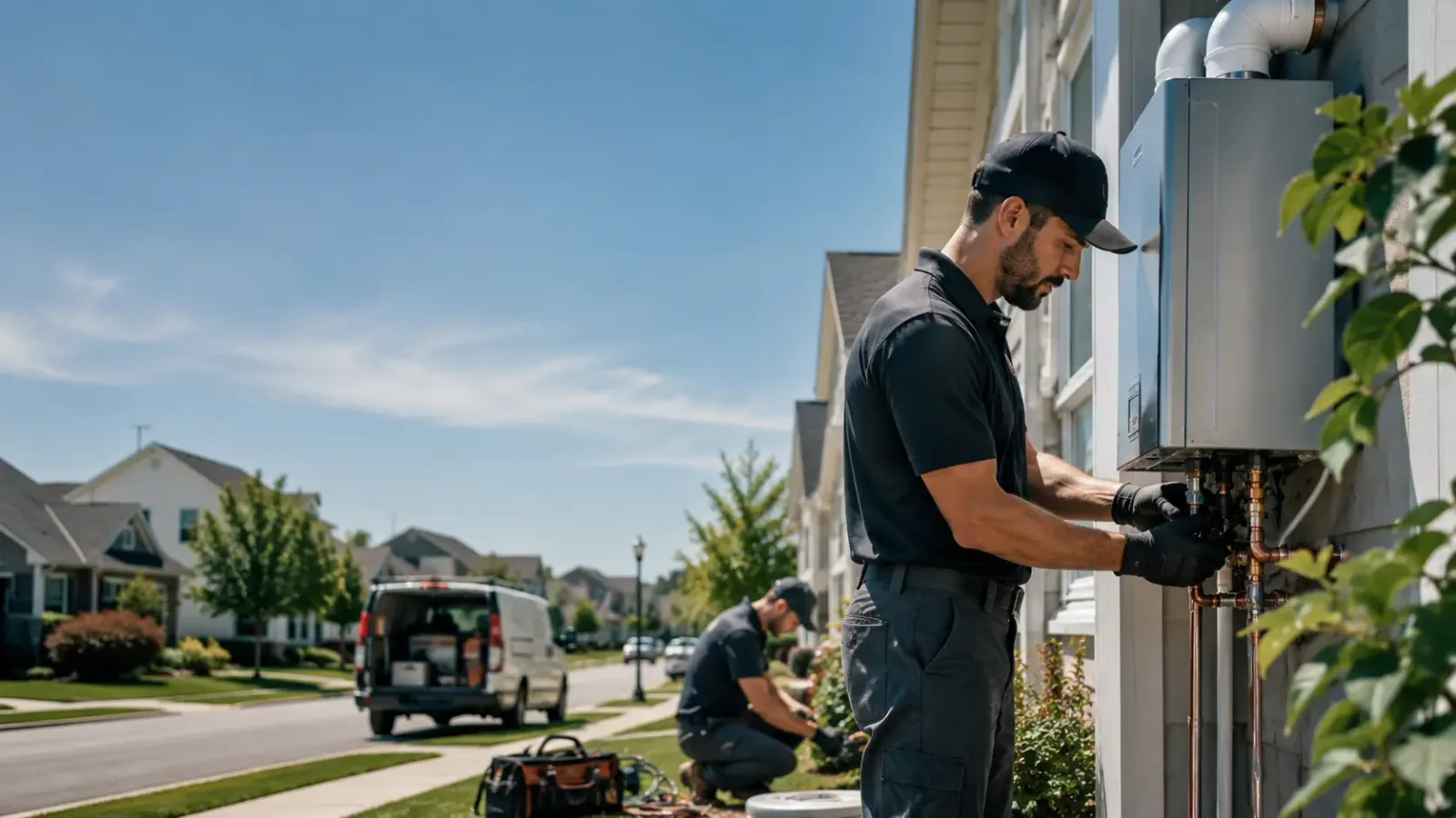 Tankless Water Heater Installation in Pledger, TX